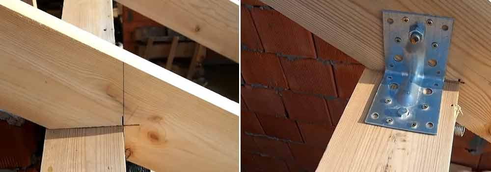 Кріплення крокв до мауерлату