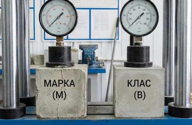 Марка і клас бетону