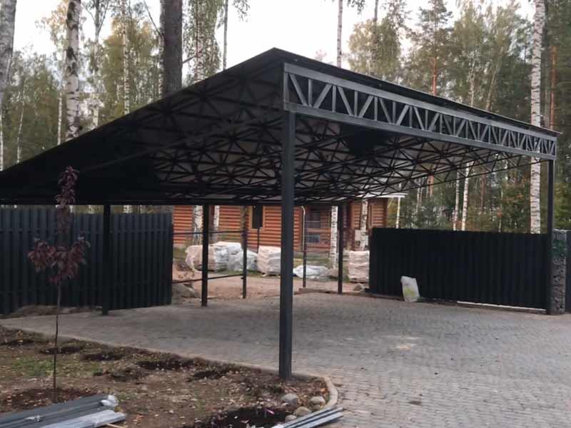 Односхилий навіс для авто