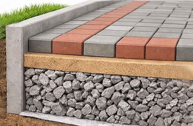 Подушка для укладання тротуарної плитки: