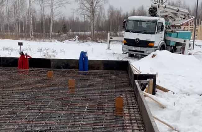 Укладання бетону взимку – всі тонкощі зимового бетонування
